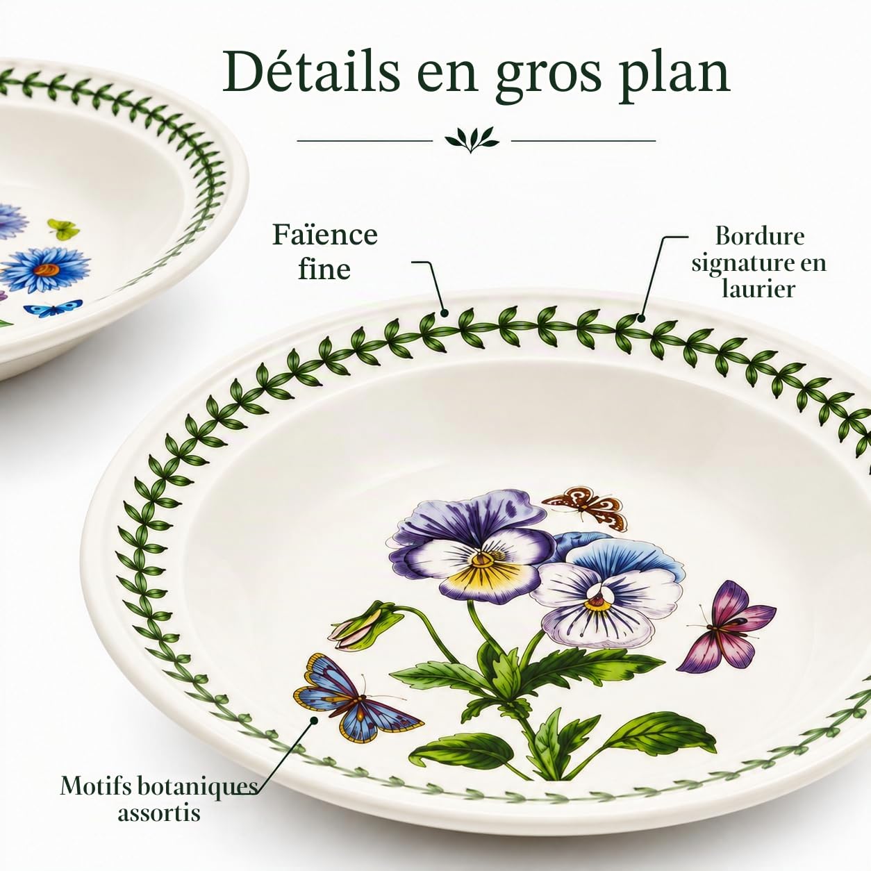 Portmeirion Botanic Garden Lot de 6 bols à soupe Dia.22 cm