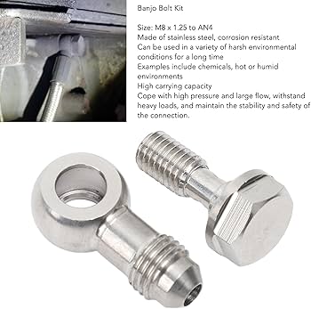Amazon | ステンレスバンジョーボルト バンジョーアダプター M8