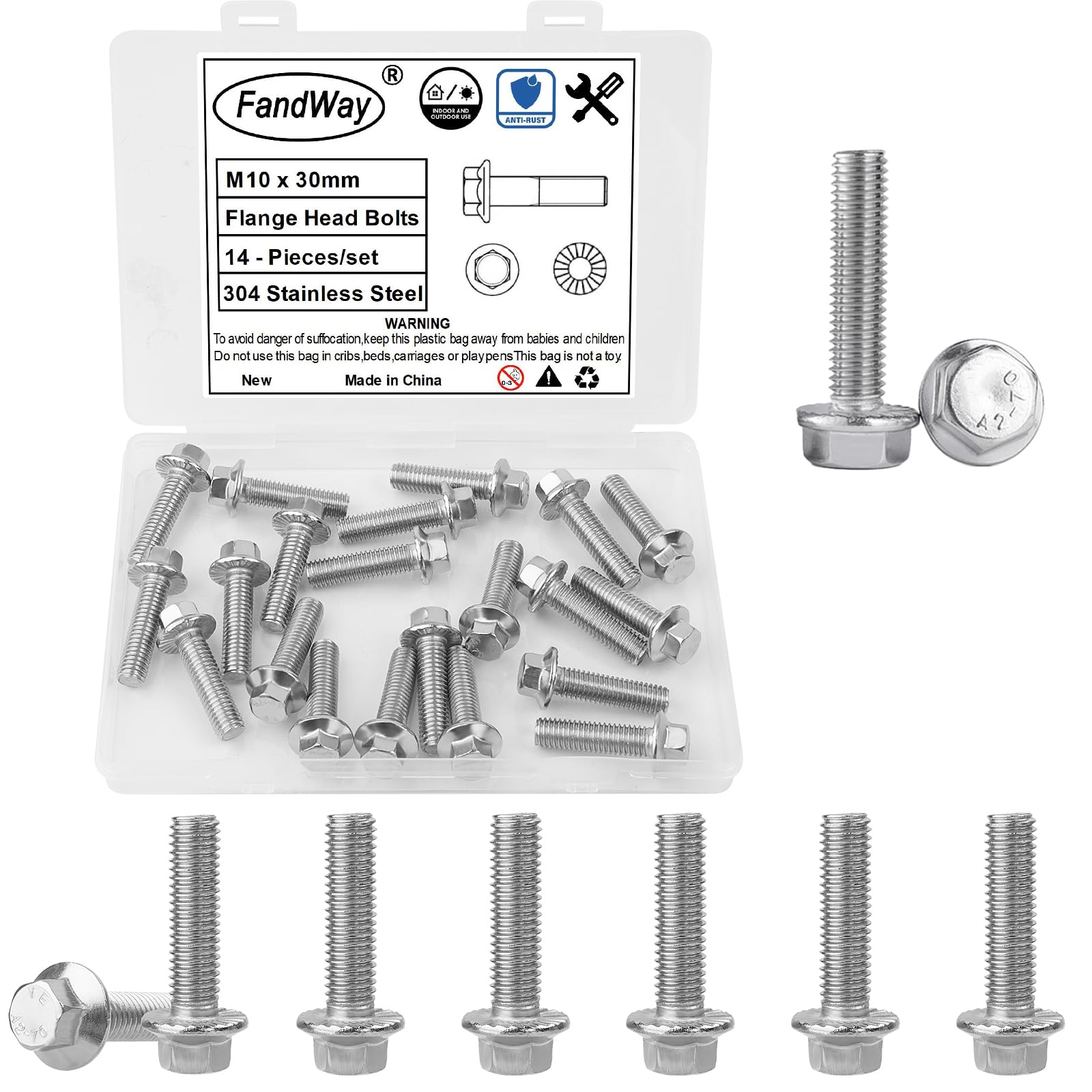 FandWay M5 Schrauben Set,299 Stück Linsenkopf Schrauben mit