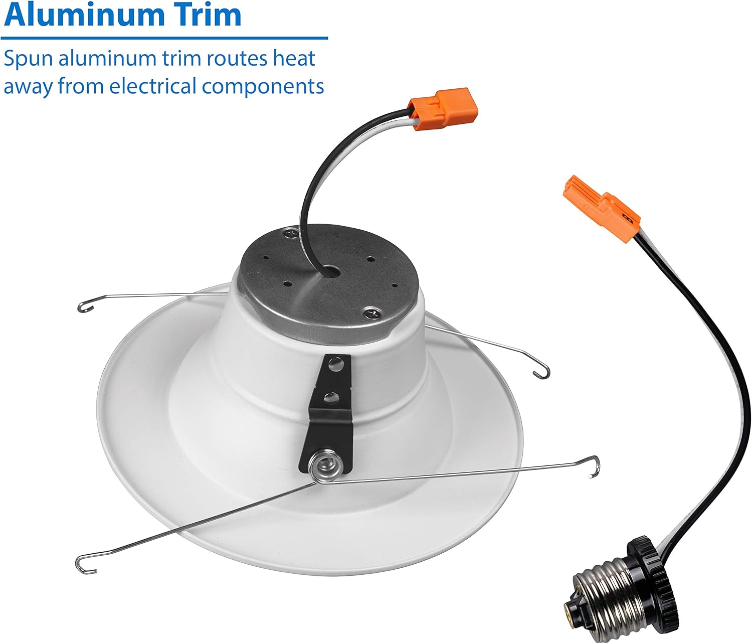 NICOR Lighting DLR565081202KWH LED Downlights, WHITE