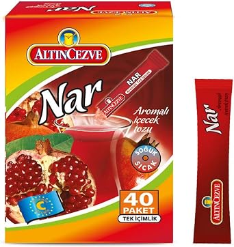 Altıncezve Pomegranate Flavored Single Drink Beverage Powder 1.5 Gr x 40 Pieces