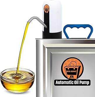 BTG ZONE Automatic Electric Stainless Steel Oil Dispenser Pump for 15 Litre Tin – Rechargeable, USB Charging, Easy Touch Control, Spill Proof for Home & Commercial Kitchen Use (Pack of 1)