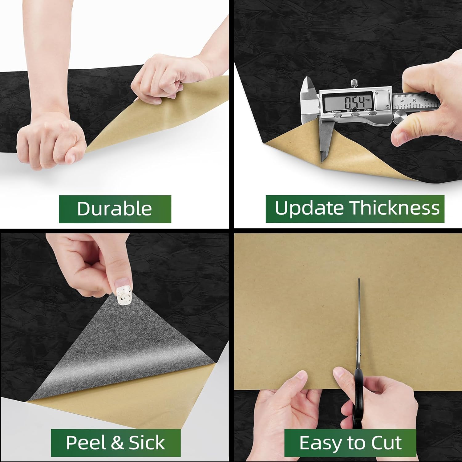 30inX16.5ft Black Wall Paper Peel and Stick Modern Velvet Wallpaper Textured Contact Paper for Cabinets Self Adhesive Luxury Black Velvet Fabric Roll for Bedroom Living Room Wall Decor