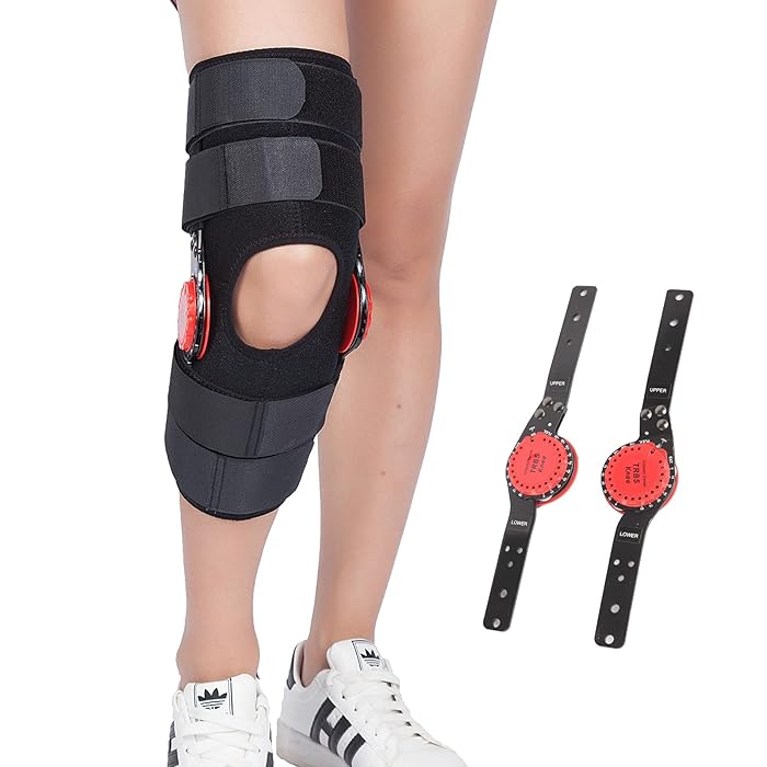 Buy Hinged ROM Knee Braces Adjustable Knee Immobilizer Support for Knee Pain ACL MCL PCL
