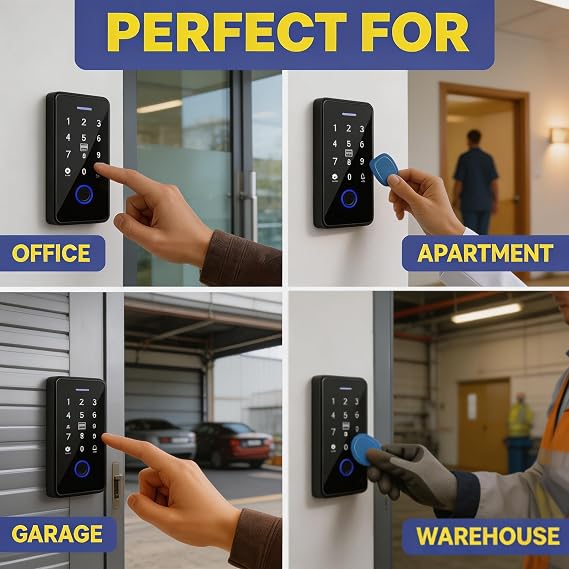 IP68 Waterproof Fully Fingerprint Door Access Control System Kit