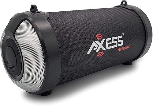 Miniatura 9 de AXESS SPBT1041-BK parlante Bluetooth de alta fidelidad de 3 para interiores y exteriores Negro Rojo