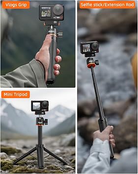 21.4 Osmo Action Selfie Stick Tripod, for DJI Action 5 Pro/4/3, Osmo-360