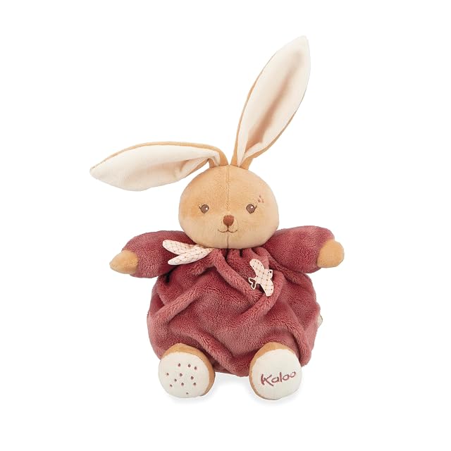Foto 2 de 5 de KALOO - Peluche Conejo Burdeos 17cm - Peluche ultrasuave para bebé - Tierno compañero Desde el Nacimiento