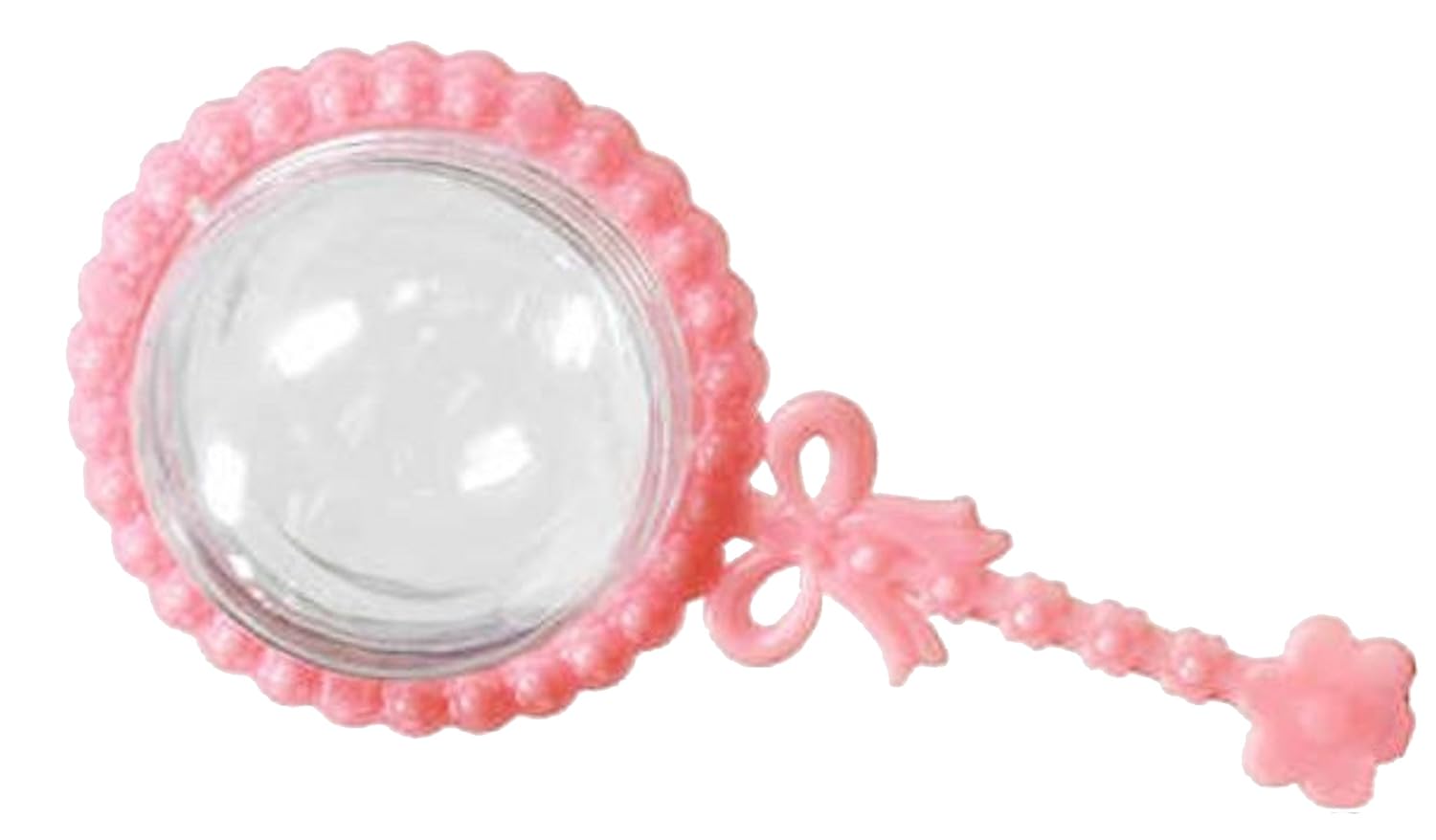 48 Fillable Plastic Baby Rattles Shower Favor - Pink