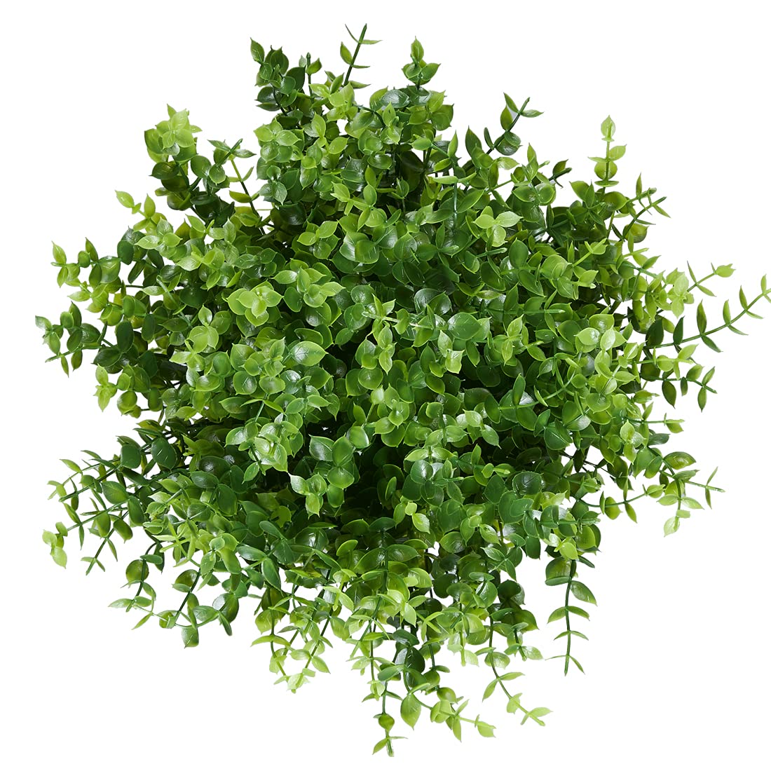 JOYGAR 8 Bundles Artificial Eucalyptus Plant Fake Boxwood Shrubs UV Resistant No Fade Faux Greenery for Home Garden Hanging Planter Indoor Porch Patio Office Wedding Decoration(Green)