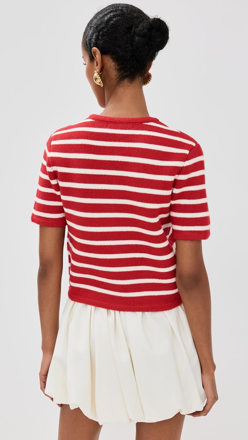 English Factory Women's Knit Striped Sweater Cardigan - Image 4