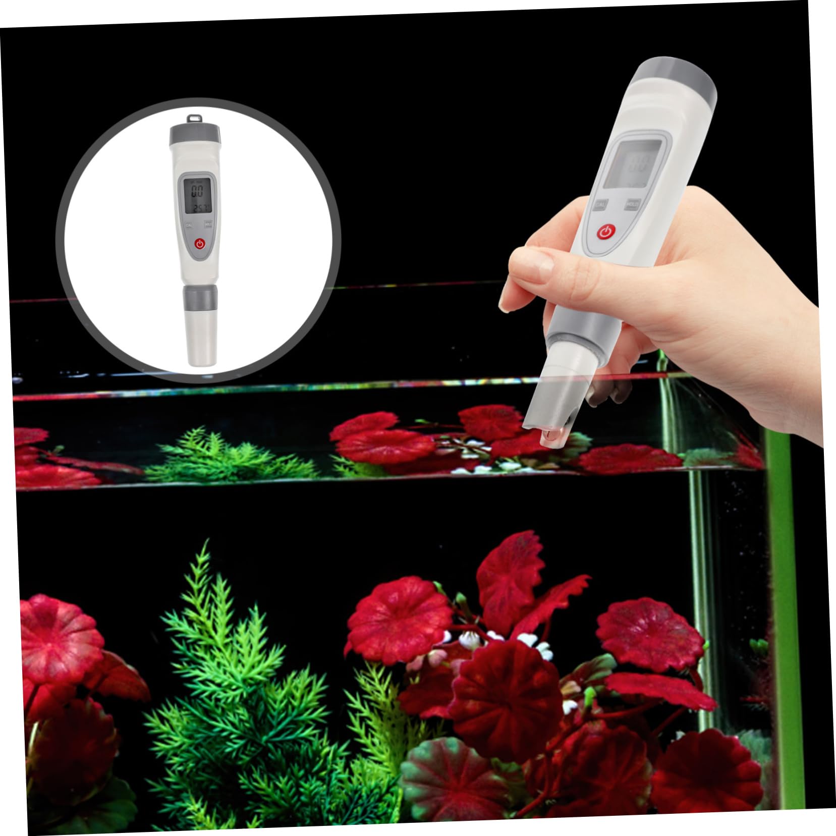 DOITOOL refractómetro Digital probador de medidor acuafora Acuario suero fisiológico Medidor de salinidad gravímetro de Agua Salada hidrómetro automático electrónico Equipo