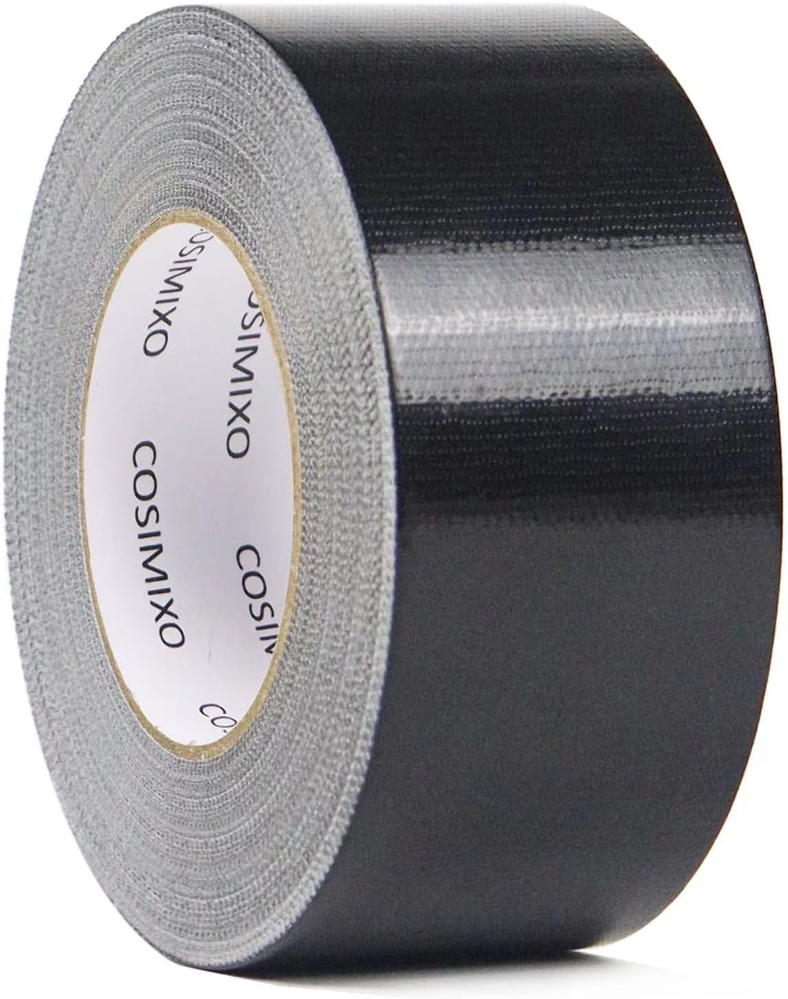 COSIMIXO 1-Pack Black Heavy Duty Duct Tape,2in x 55yds, Strong, Flexible, No Residue, All-Weather and Tear by Hand - Bulk Value for Repairs, Industrial, Professional Use