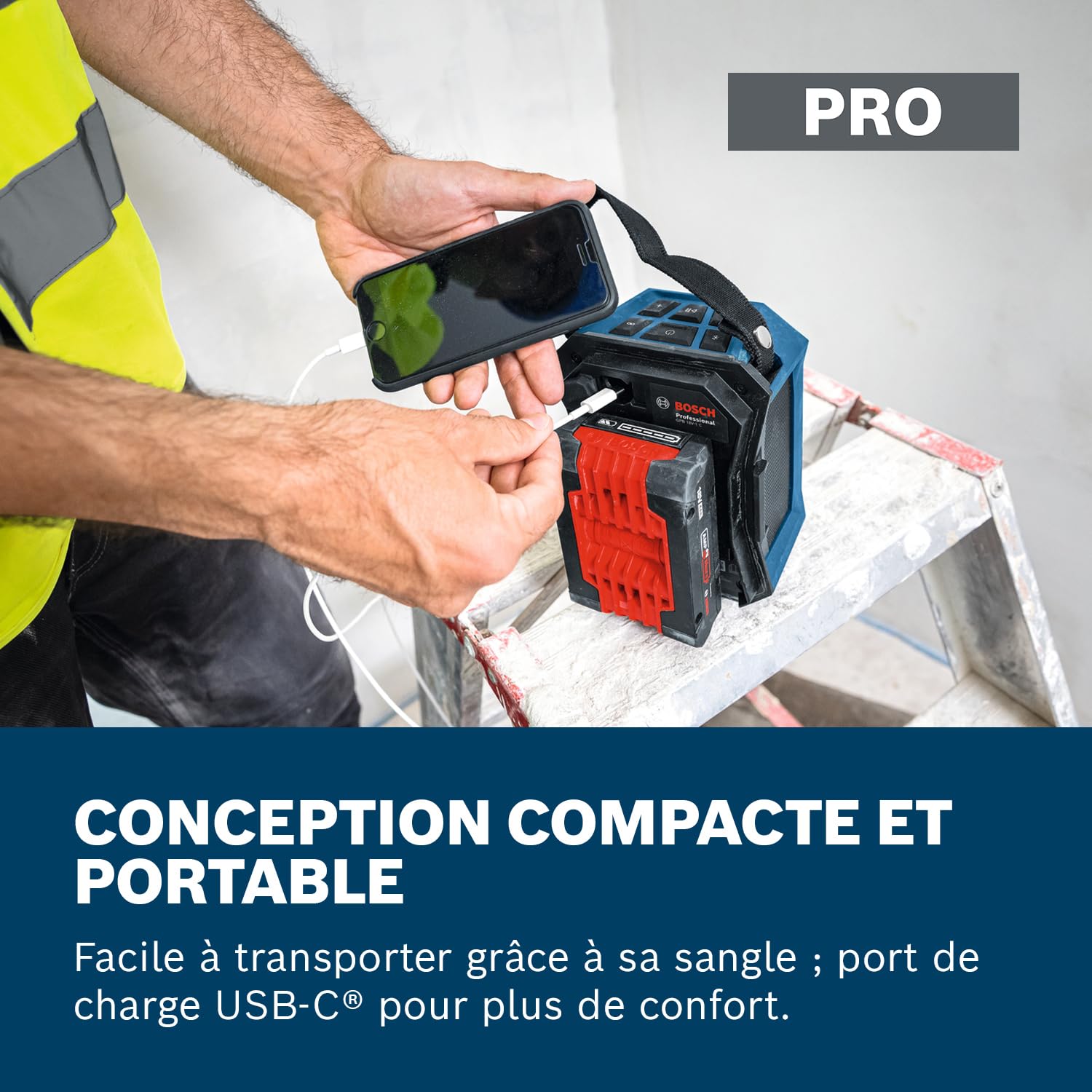 Bosch Professional 18V System Enceinte Bluetooth sans-Fil GPB 18V-1 C