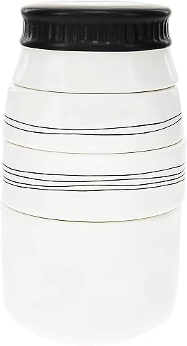 Miniatura 6 de Cherished Blessed Loved Beyond Measure - Juego de 4 tazas medidoras apilables de gres (87525)