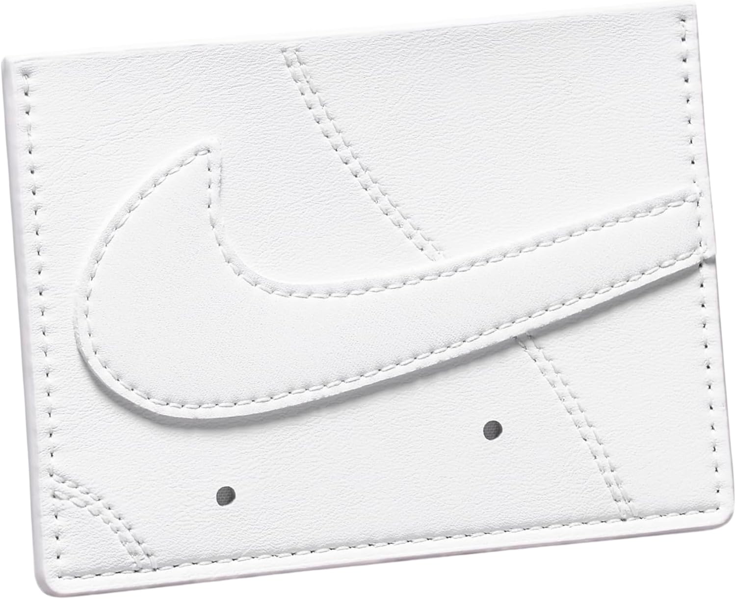 Nike Air Force 1 Slim Card Wallet – Sneaker-Inspired Compact Design with Logo Detail for Cards, Cash, and Everyday Use (White, One Size)