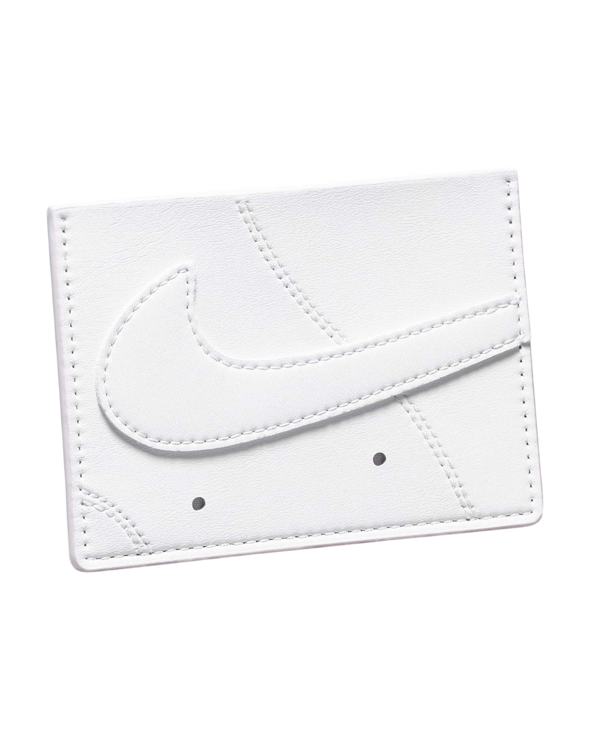 Nike Air Force 1 Slim Card Wallet – Sneaker-Inspired Compact Design with Logo Detail for Cards, Cash, and Everyday Use (White, One Size)