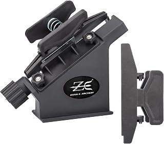 Archery Fletching Jig with Straight & Helical Clamps Feather Vanes Sticking Device for DIY Arrows Repair Shafts