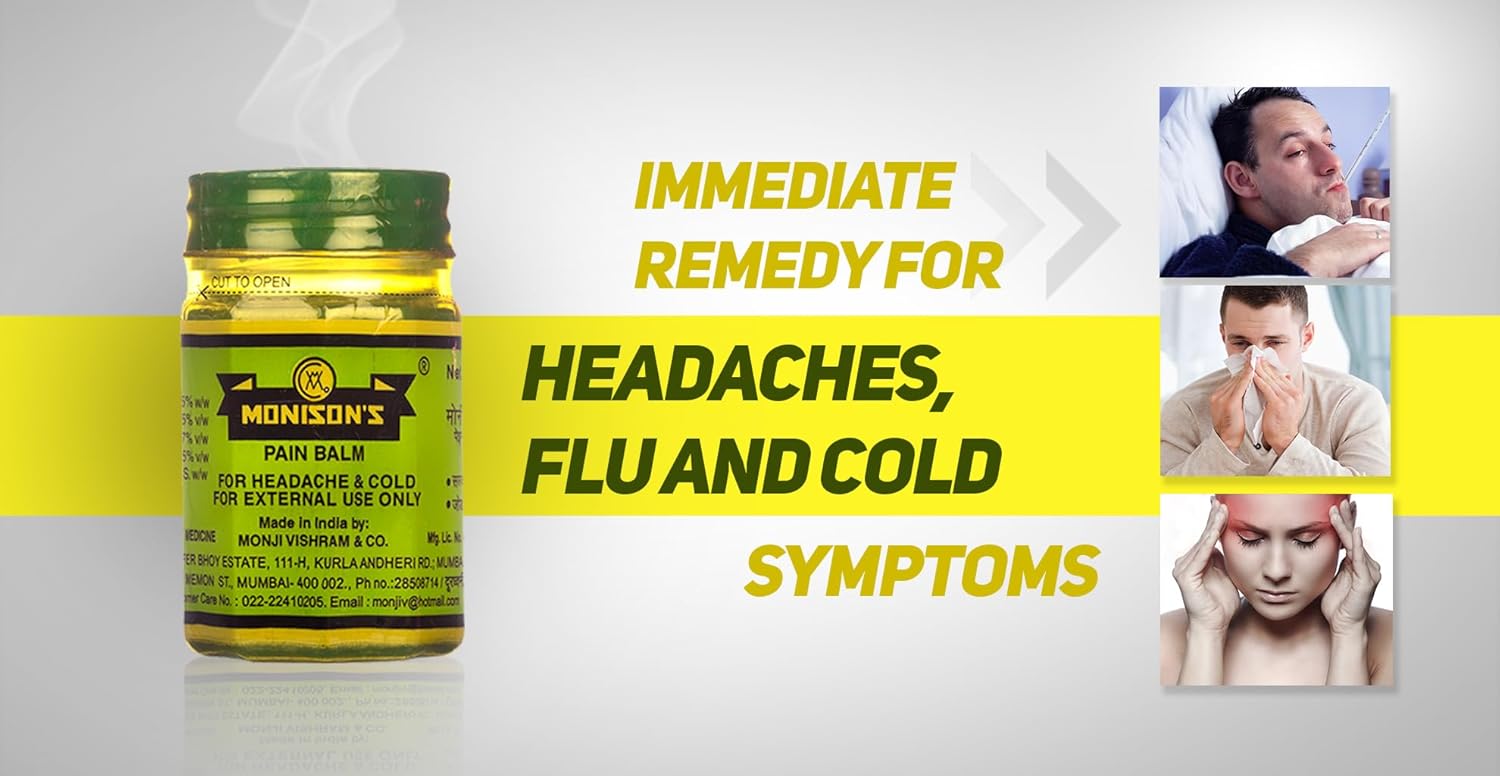 Monisons Pain Balm, 100gm (Pack of 3) 4 71hfdjmAJrL. SL1500