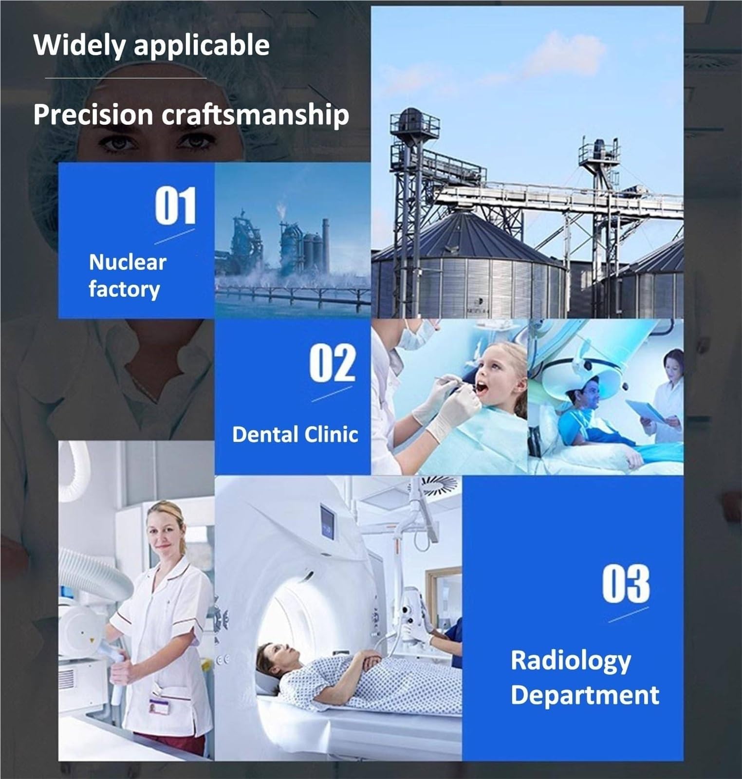 Rekawice Ochronne RTG Olowiane, Lekka i Miekkie Guma Olowiana, Wielowarstwowa Ochrona przed Promieniowaniem, do Laboratoriow, Klinik Weterynaryjnych i Radiologii(0.35mmpb)