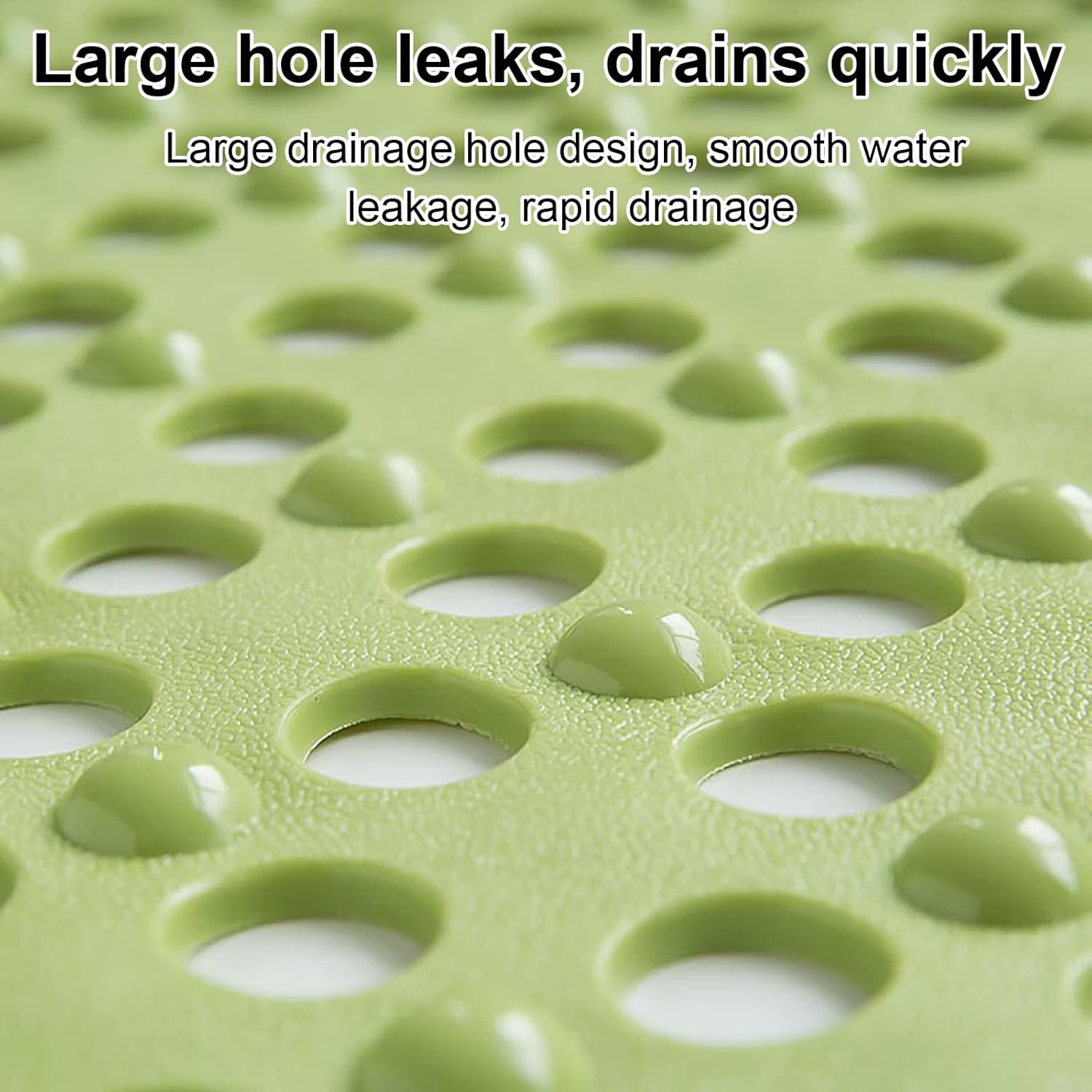 PVC Bathroom Mat,Rectangle Non Slip Shower Mat With Drain Holes And Suction Cup,Machine Washable,Thick Durable Tub Mat Comfy Massage Bathroom Mat for Shower Stall Bathtub Spa Room-Beige 40x100cm(16x39