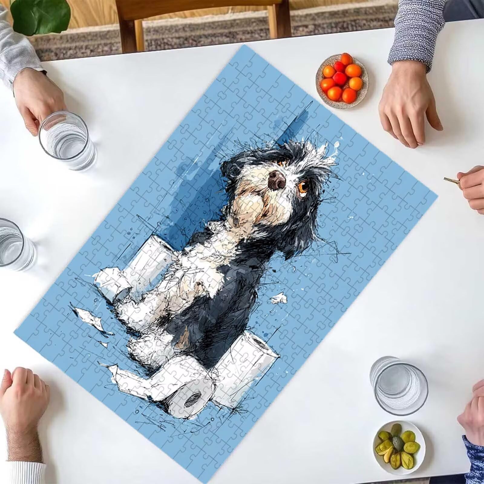 Puzzle dla dorosłych 5000 sztuk kwiat kota 156 x 105 cm puzzle dla dorosłych gra edukacyjna wyzwanie zabawki 5000 elementów dla dzieci, kolorowa układanka do majsterkowania do dekoracji wnętrz PjY6776