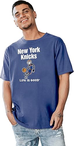 Miniatura 10 de Blue 84 Camiseta con licencia oficial de la NBA Life is Good Ringspun Basketball Jake Team Color