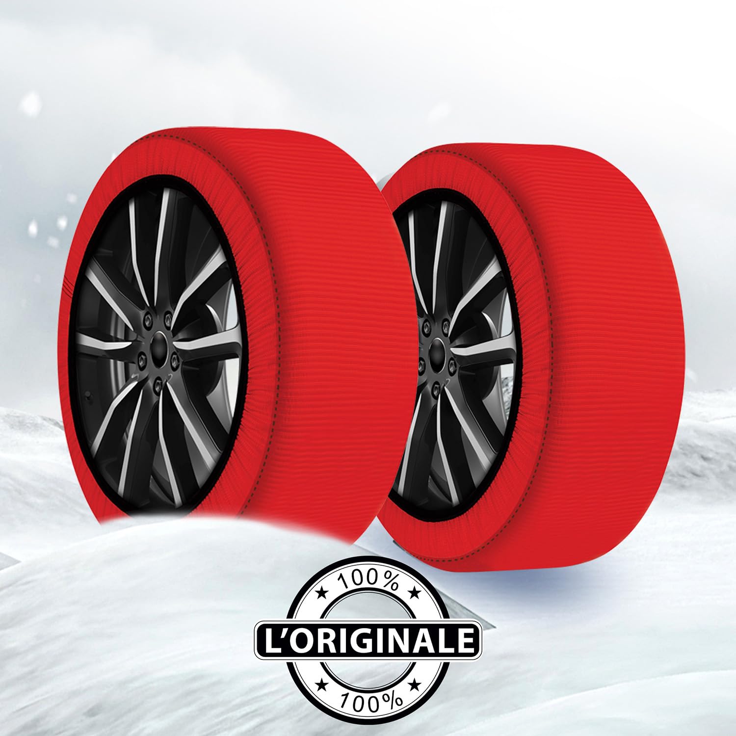 CALZA DA NEVE E GHIACCIO PER GOA RUOTA AUTO ISURA PNEUATICO 245/75 CALZA DA NEVE E GHIACCIO PER GOA RUOTA AUTO ISURA PNEUATICO 245/75