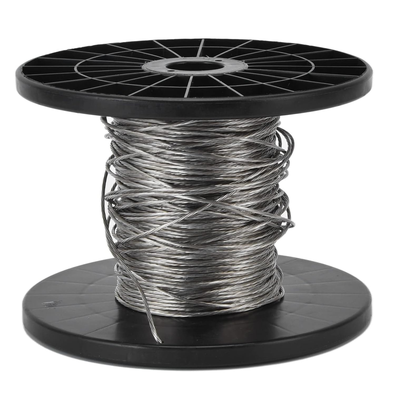 Sonew High Elasticity Electronic Fence Wire - 100m Aluminum Magnesium Alloy Wirerope for High Voltage Pulse Electronic Dog Fence System