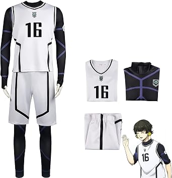 Blue Lock Cosplay Costume Isagi Yoichi Football Jersey Uniform Full Set Bachira Meguru Tracksuit Suits Anime Role Play Halloween Costume