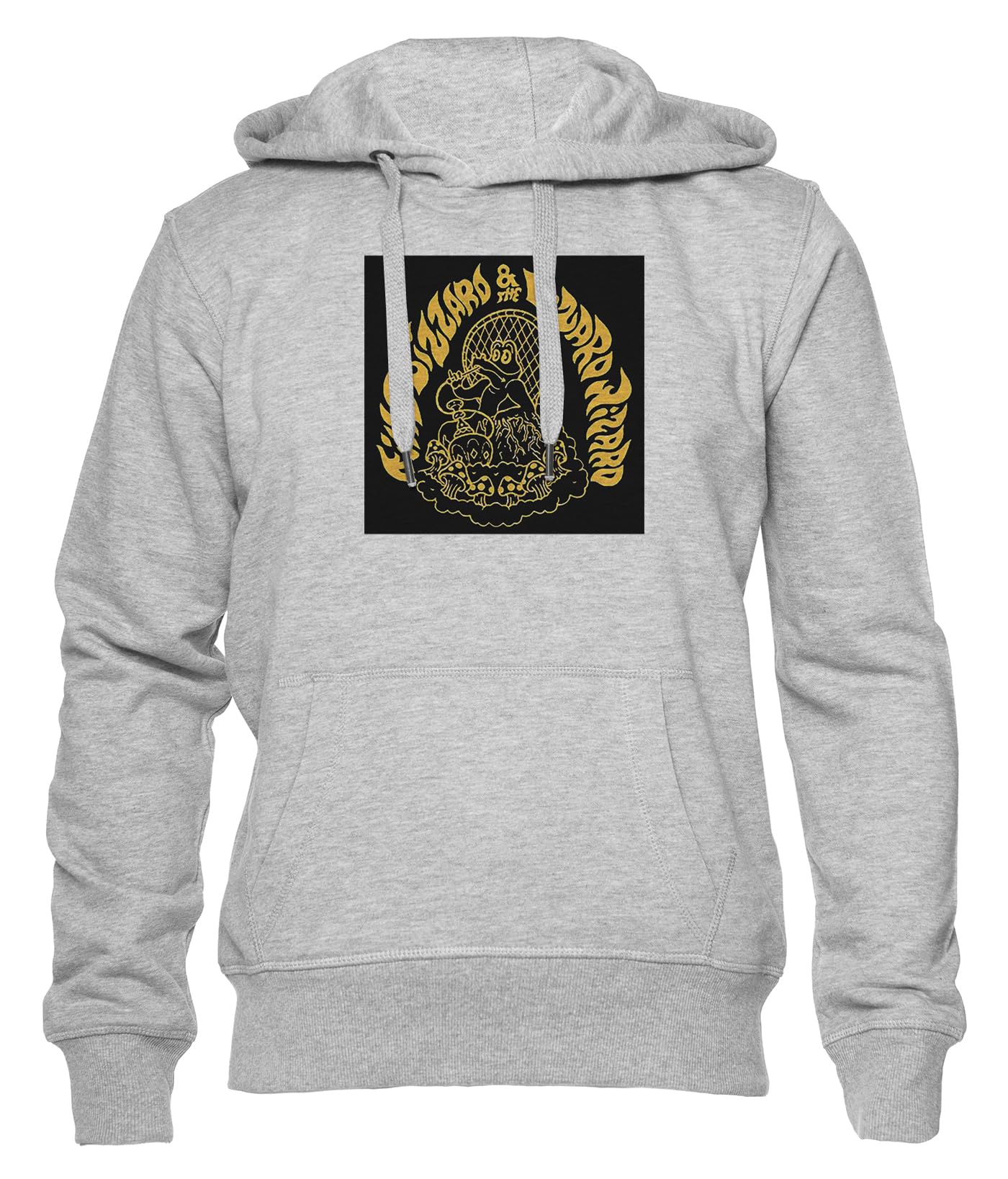 Generico Artwork Felpa con Cappuccio Unisex Uomo Donna Grigio Manica Lunga Hoodie Men's Women's Grey