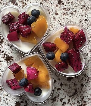 ハートカクテル　プリンカップ　ケーキカップ Amazon｜50個 140ml デザートカップ プリンカップ ハート型 透明