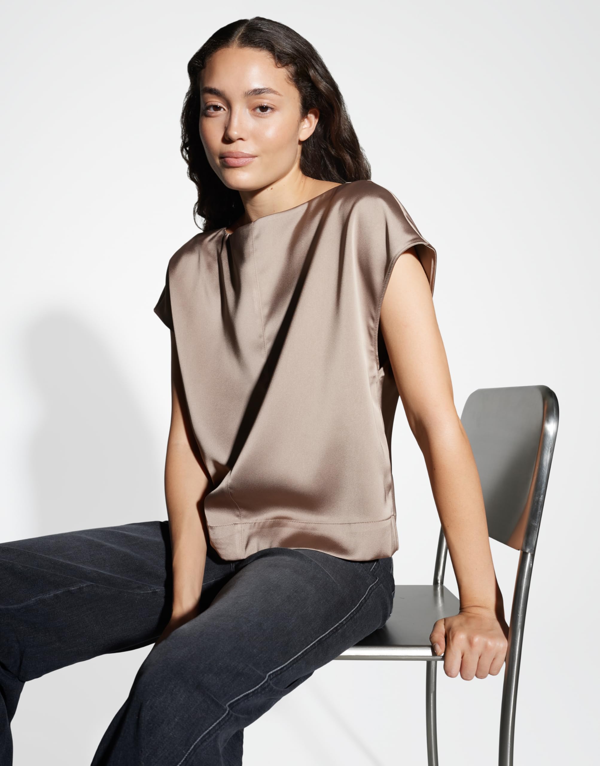 OPUS Satinbluse Damen