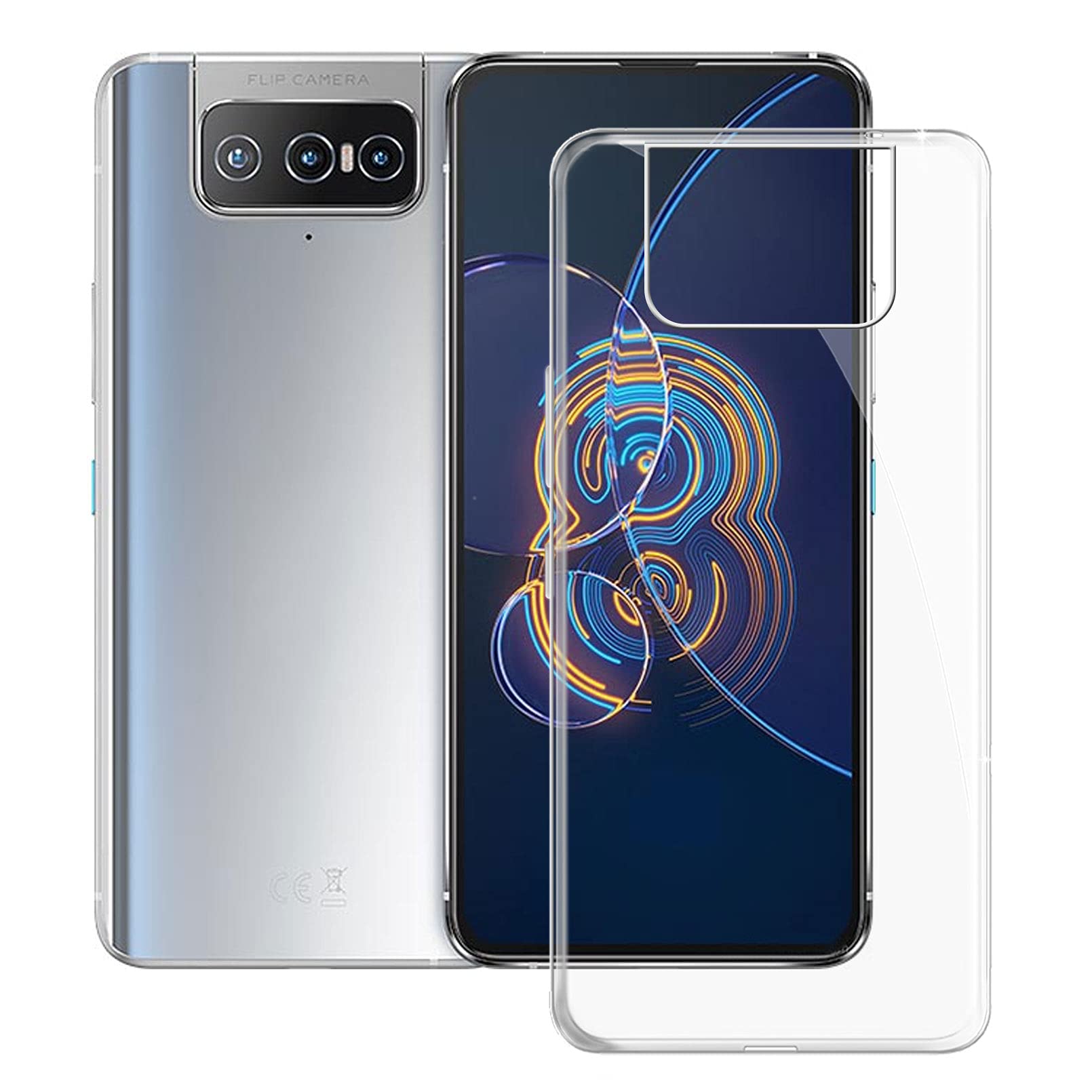 ASUS Zenfone8flip スマートフォン本体クリアケース付