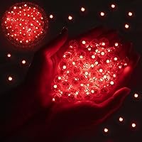 Vista 12 de 50 luces de globo, mini luces LED, redondas, de larga espera, lámpara de bola de papel, farol de papel, lámparas de globos para fiesta de Azul