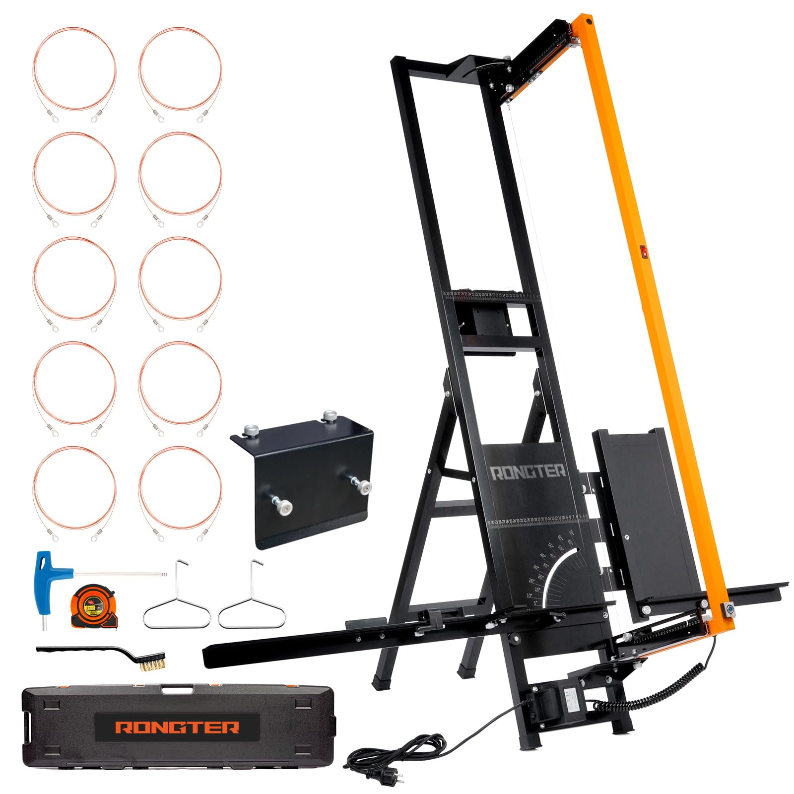 Cortador de poliestireno M6, con carcasa de aluminio soldado, 250 W de un cortador de alambre caliente de alta precisión, tamaño máximo de corte 1350 x 330 mm, incluye 10 cables de corte