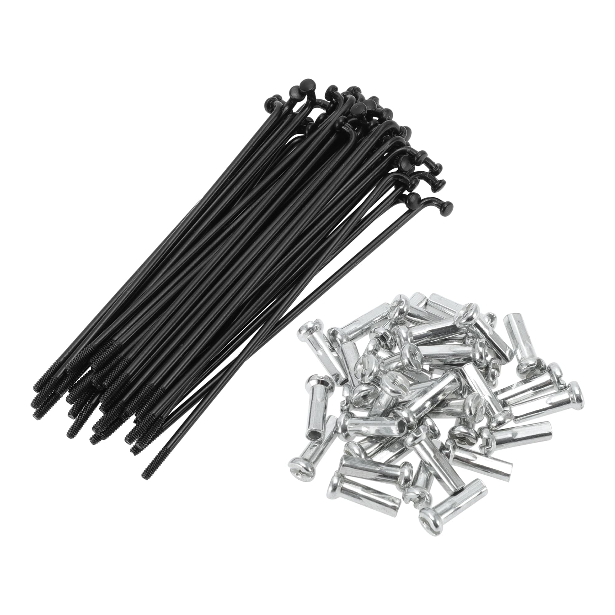 Motoforti Universal Bicycle Spokes Bike Wheel Spokes 14G 85mm Length Carbon Steel Black 1 Set