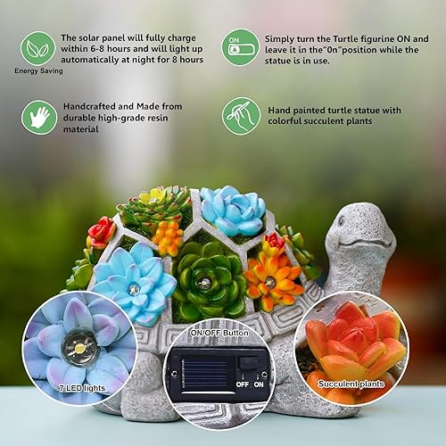 Miniatura 3 de Qeeman Estatuas de decoración de jardín al aire libre decoración de figurilla, adornos para patio, balcón, regalos de cumpleaños para mamá, abuela,