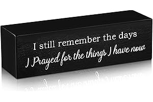 Rustic Wooden Farmhouse Christian Décor: Jetec's I Still Remember the Days Prayer Sign