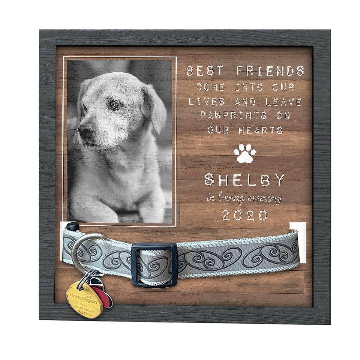 Glad Gua 9x9in Personalized Pet Loss Sign, Dog Memorial Gifts For Loss Of Dog, Pet Loss Gifts, Dog Memorial Picture Frame - Upload Image Pet Memorial Gifts For Dogs, Dog Remembrance Gift