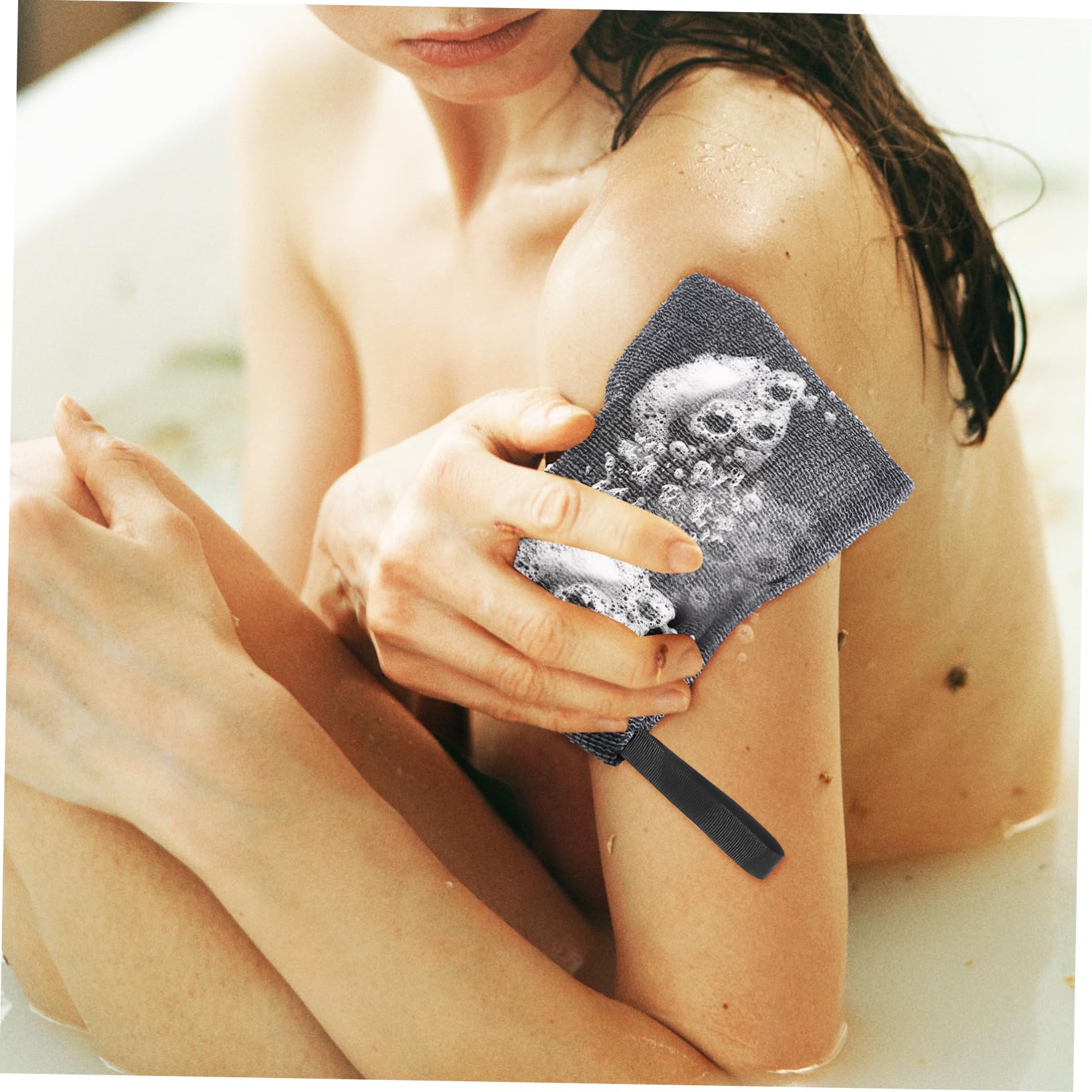 minkissy 20stücke Seifensäckchen Aus Peeling-seifenbeutel Für Körperpflege Weiche Aufbewahrungstasche Mit Wellenstruktur Für Dusche Und Bad