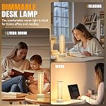 Lampe de table intérieure sans fil rechargeable, étanche IP65 avec 3-Mode Touch Dim chaud Ambient de lumière, lampe portable alimentée par batterie pour la lecture du lit,Patio Grill,Gazebo Party,Tente de camping