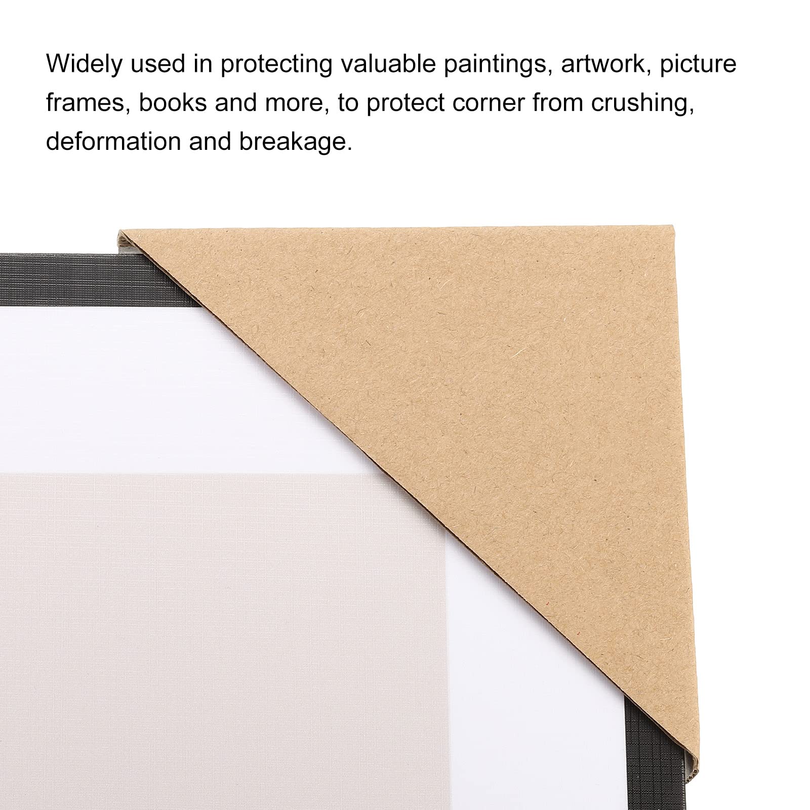 sourcing map Réglable Carton Coin Protecteur, Carton Bords Protecteur 1,7mm pour Art, Emballage, Expédition Fournitures Paquet de 40