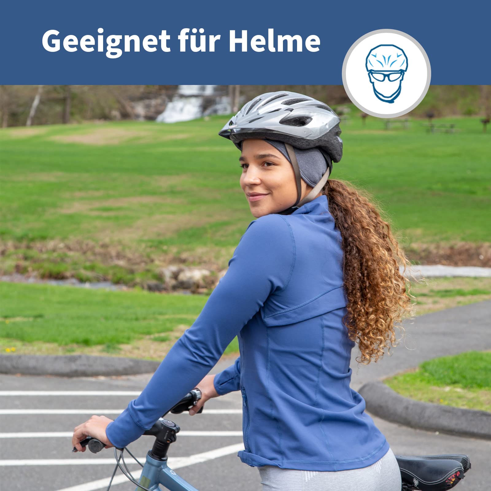 TrailHeads Haarband Damen mit Pferdeschwanz-Öffnung - Feuchtigkeitstransportierendes Stirnband Damen - Power-Lauf Schweißband