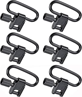 Sling Swivel Mount 1.25 Inch Two-Point Sling Attachment Clips Quick Attach/Release with Heavy Duty Tri-Lock (Pack of 6) - Patioer