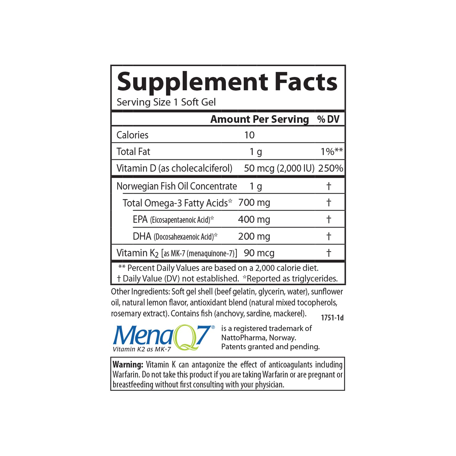 Carlson Elite Omega-3 Plus D & K, 700 mg, Omega-3s, Lemon, 60 Softgels — Amazon image 4