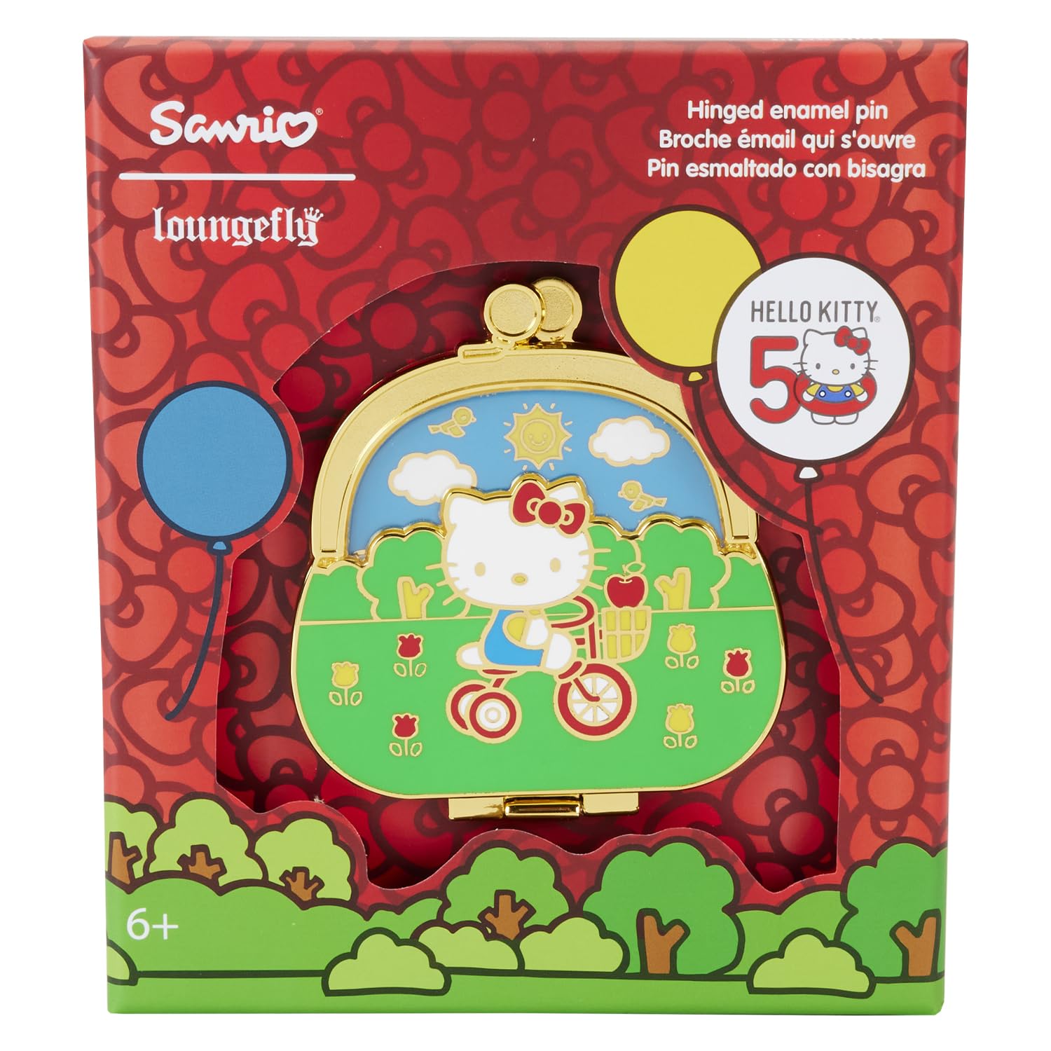Amazon.com: Loungefly Hello Kitty 50TH Anniversary Coin Bag 3