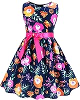 Vista 307 de Vestido de verano para niña, de algodón, con diseño floral