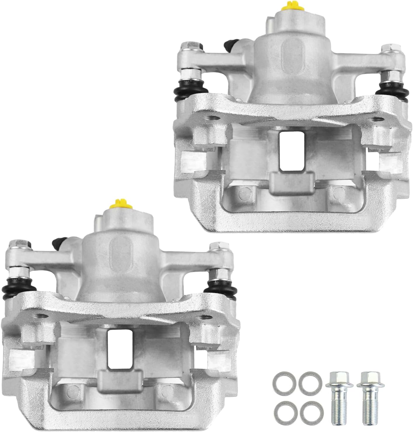 Motorevo Rear Brake Caliper With Bracket Compatible With 2014-2019 Toyota Highlander, Rear Driver & Passenger Side, 19-B7081 19-B7080, Check "SIZE COLOR" for Other TOYOTA Models