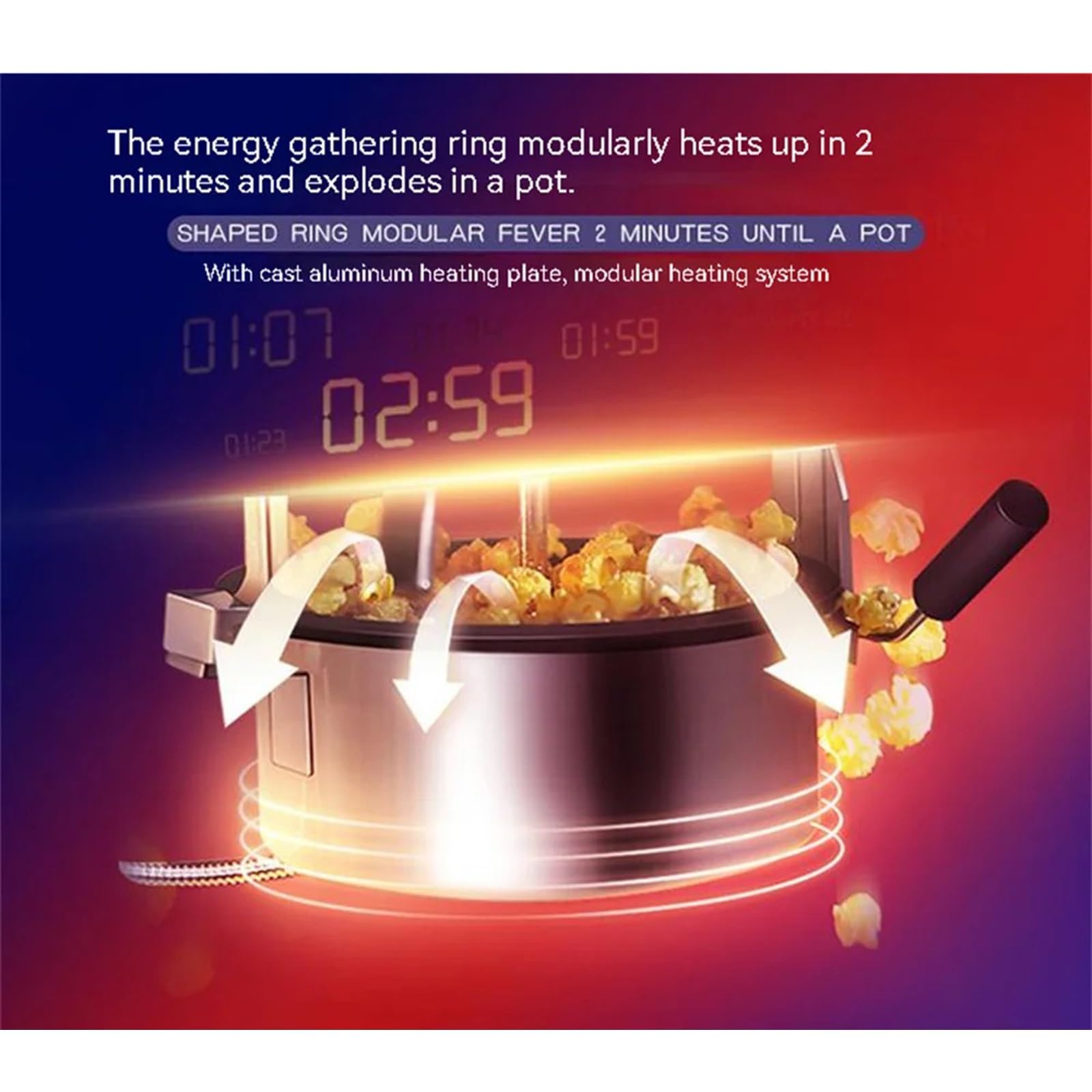 macchina per pop corn Macchina for popcorn commerciale for riso soffiato elettrica for professionale automatica for mais popper in acciaio inossidabile per uso familiare